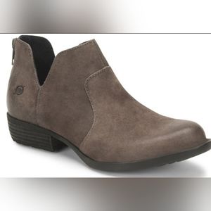 Born distressed grey suede booties